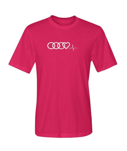 Audi Heart Beat Dry Sport T SHIRT - TeePerfect 