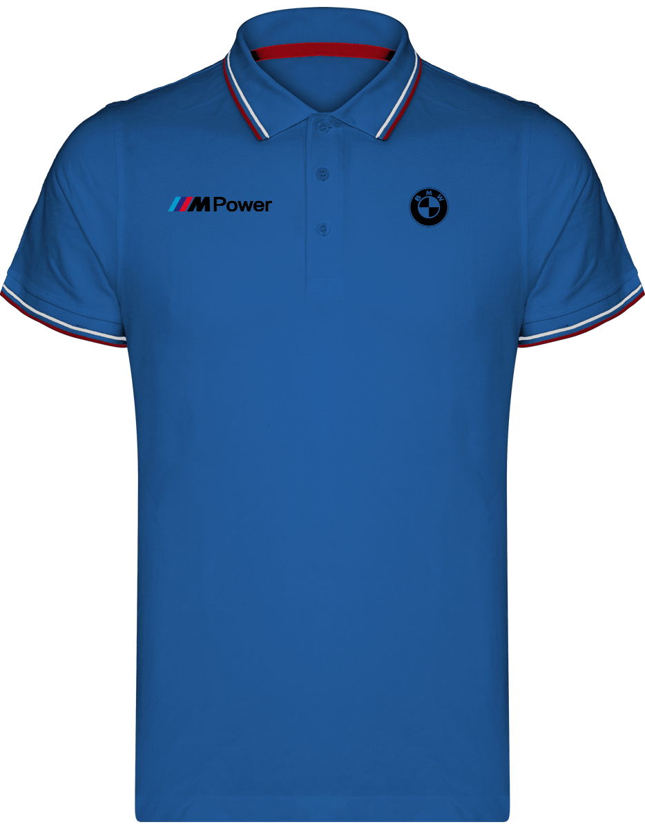 BMW Polo Shirt Maille Piquées 2 bandes