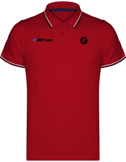 BMW Polo Shirt Maille Piquées 2 bandes