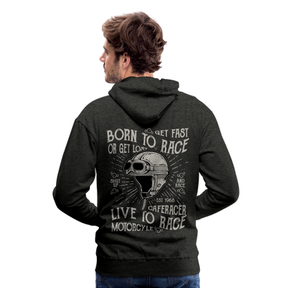 Born to Race Car's Men’s Premium Hoodie - charcoal grey