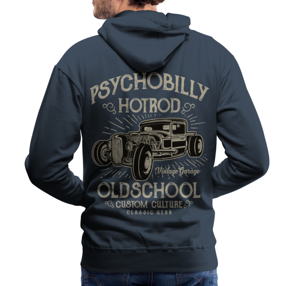 Psychobilly hotrod Men’s Premium Hoodie - navy