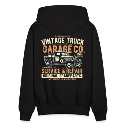 Vintage truck Cars Men's Hoodie - black