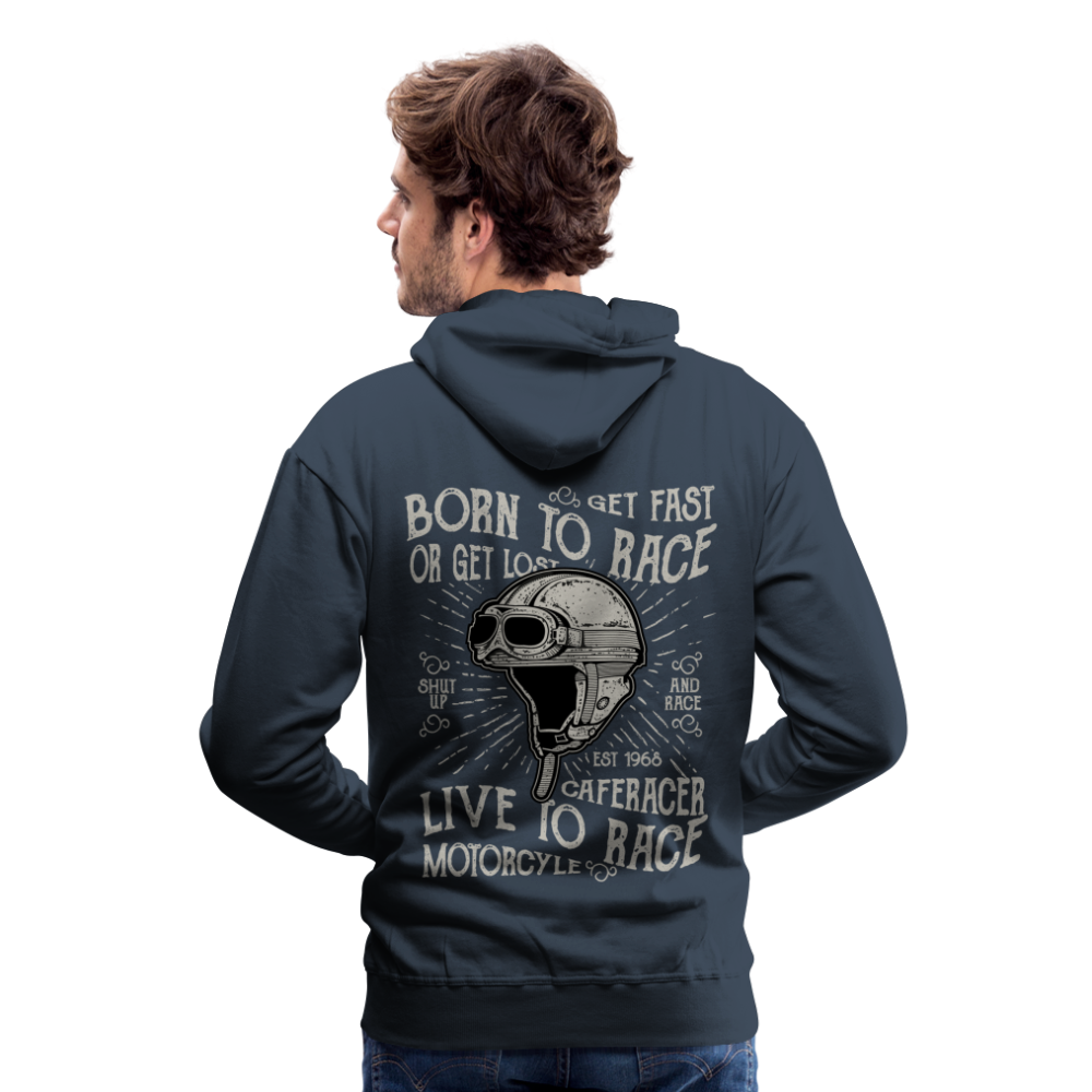 Born to Race Car's Men’s Premium Hoodie - navy