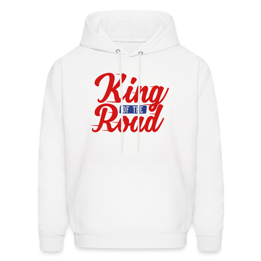 King Of The Road Men's Hoodie - white