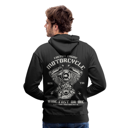 Ride Fast or Die Motorcycle Men’s Premium Hoodie - black