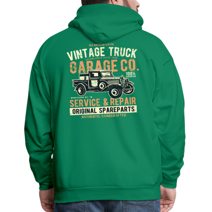 Vintage truck Cars Men's Hoodie - kelly green