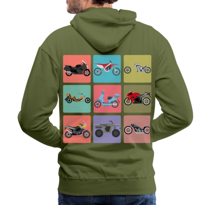 Motorcycles Men’s Premium Hoodie - olive green