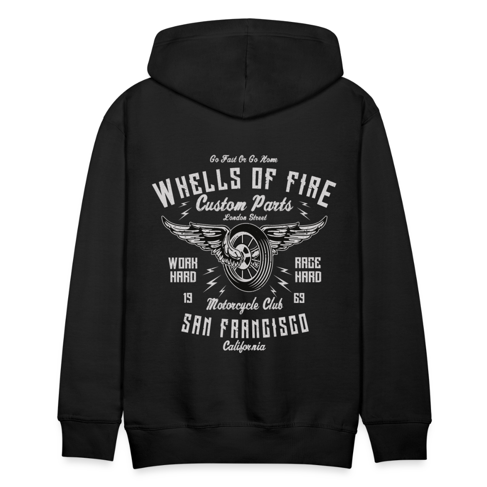 Wheels of fire Motorcycle Club Men’s Premium Hoodie - black