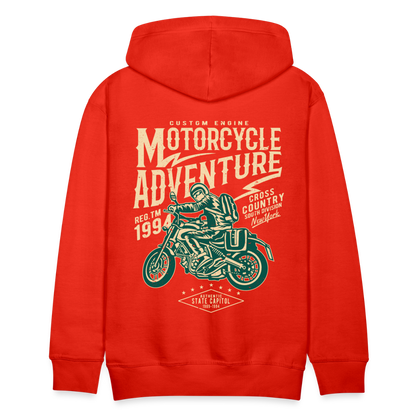 Motorcycle Adventure Men’s Premium Hoodie - red