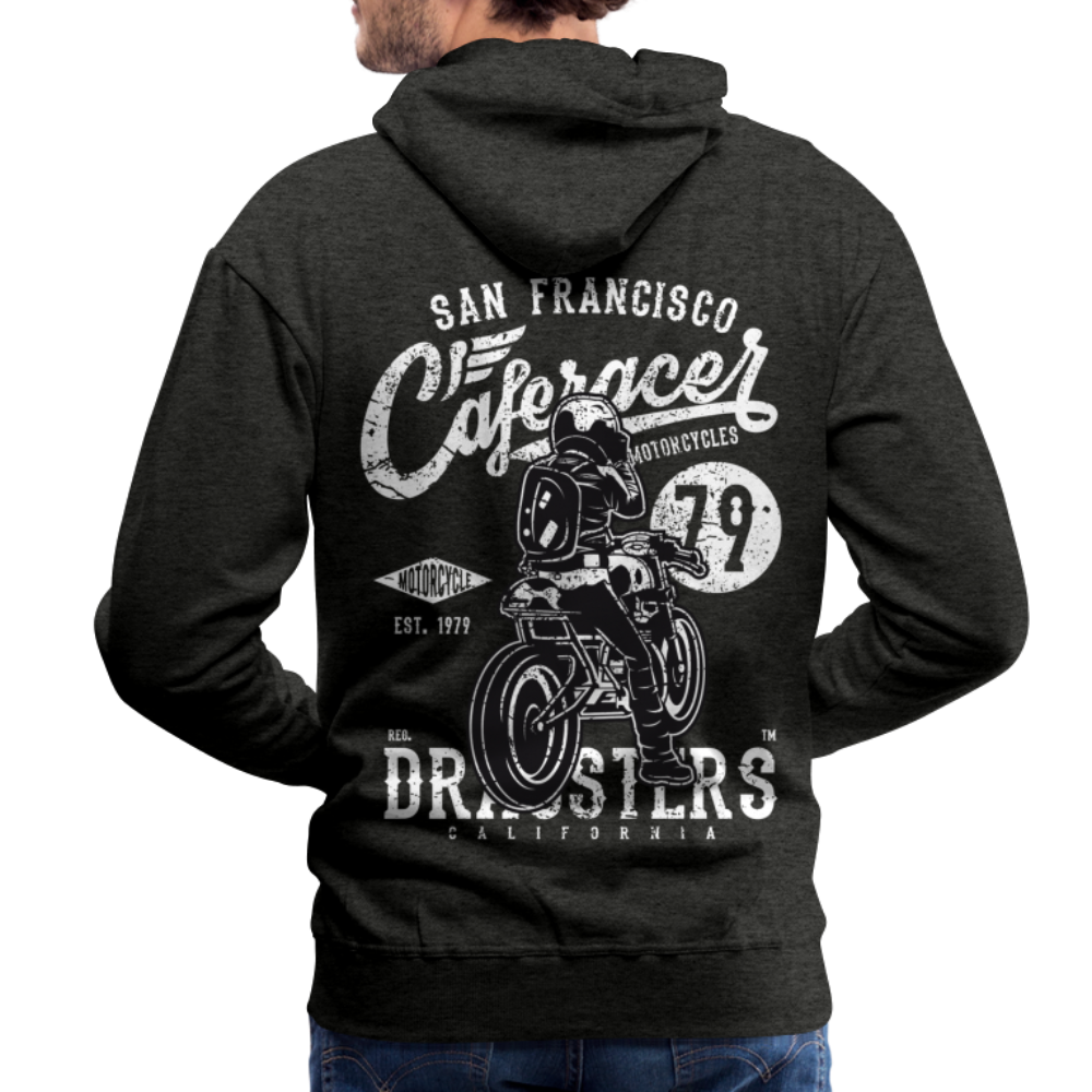 Motorcycle San Francisco Caferacer Men’s Premium Hoodie - charcoal grey