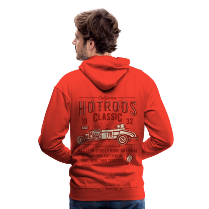 Hot Rods Race Classic Men’s Premium Hoodie - red