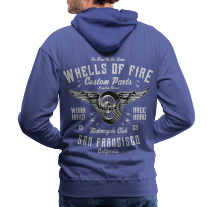 Wheels of fire Motorcycle Club Men’s Premium Hoodie - royal blue