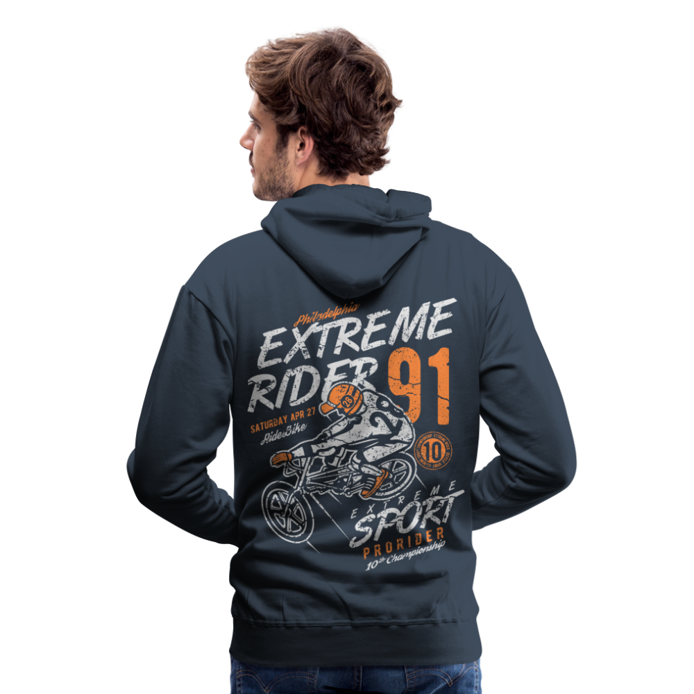 Extremerider Motorcycle Men’s Premium Hoodie - navy