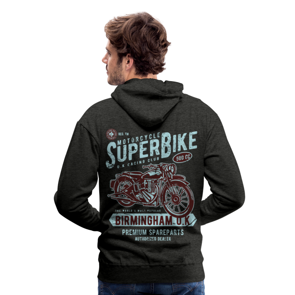 Super Bike Motorcycle Men’s Premium Hoodie - charcoal grey