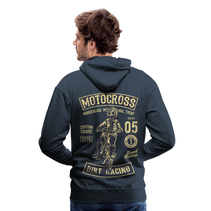 Motocross design Motorcycle Men’s Premium Hoodie - navy