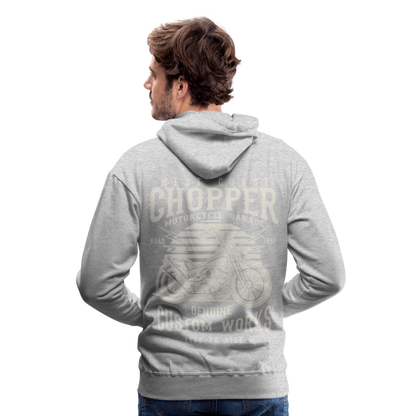 West Coasr Chopper Motorcycle Garage Men’s Premium Hoodie - heather grey