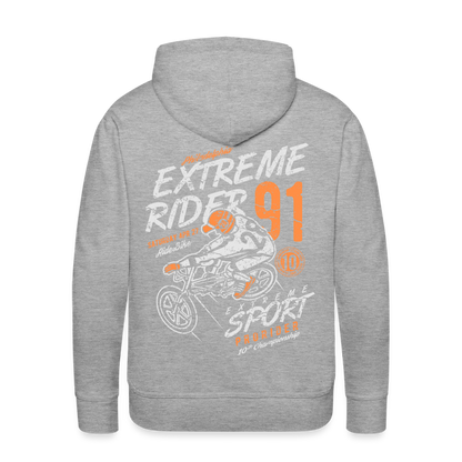 Extremerider Motorcycle Men’s Premium Hoodie - heather grey