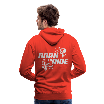 Born to Ride Motocross Men’s Premium Hoodie - red