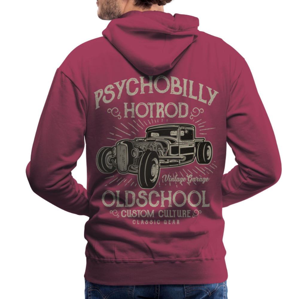 Psychobilly hotrod Men’s Premium Hoodie - bordeaux