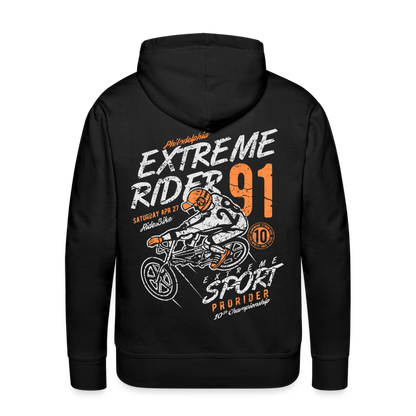 Extremerider Motorcycle Men’s Premium Hoodie - black