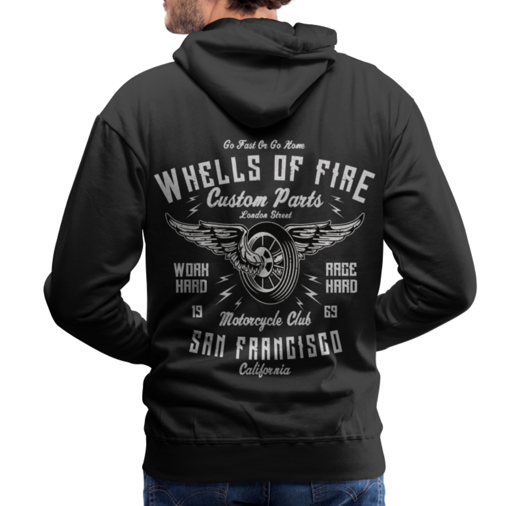 Wheels of fire Motorcycle Club Men’s Premium Hoodie - black