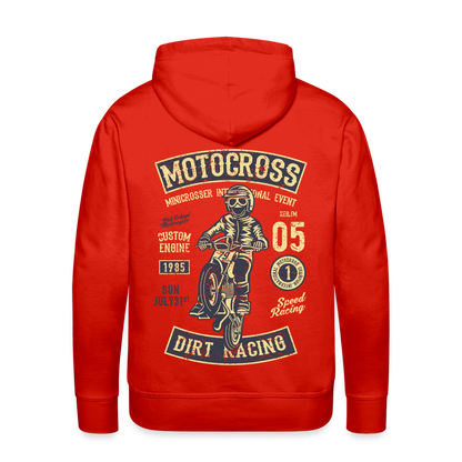 Motocross design Motorcycle Men’s Premium Hoodie - red