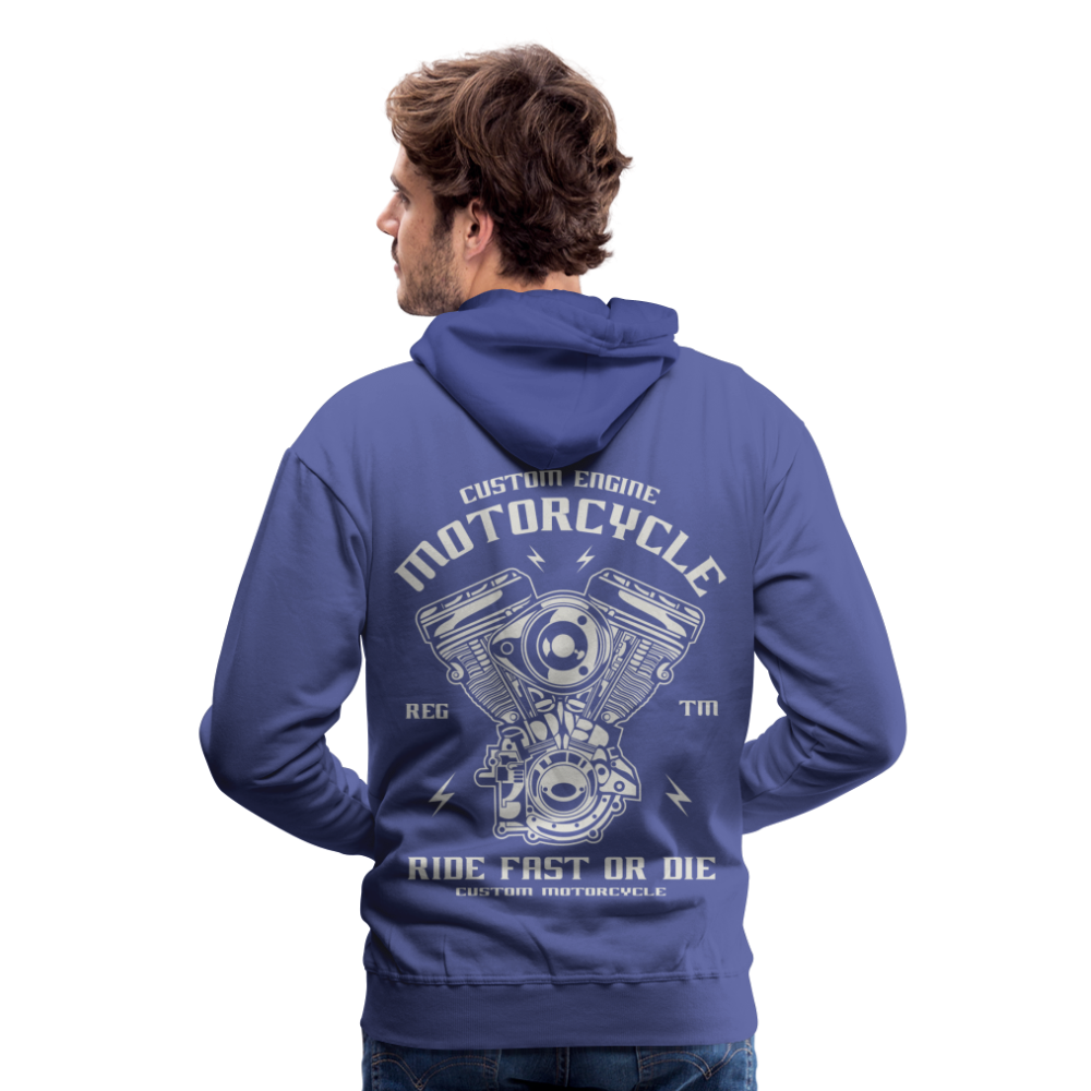 Ride Fast or Die Motorcycle Men’s Premium Hoodie - royal blue