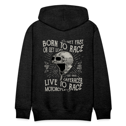 Born to Race Car's Men’s Premium Hoodie - charcoal grey