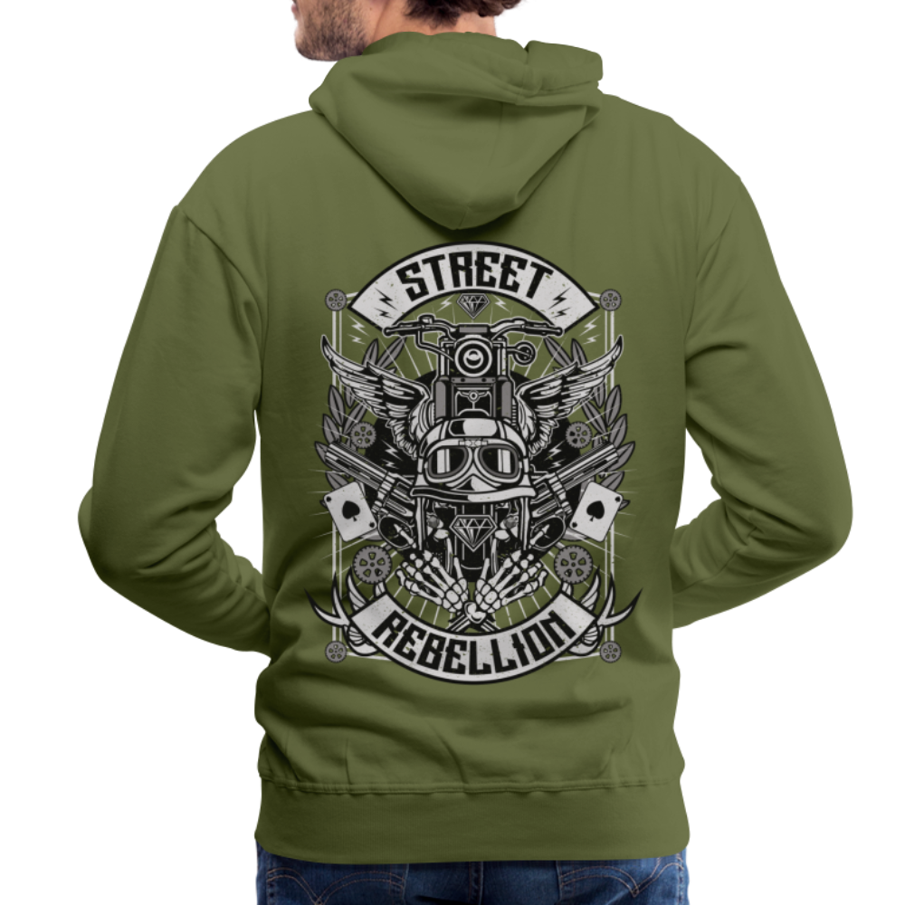 Street Rebellion Men’s Premium Hoodie - olive green