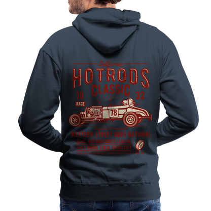 Hot Rods Race Classic Men’s Premium Hoodie - navy