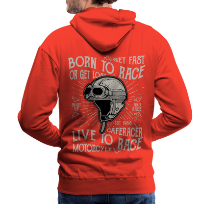 Born to Race Car's Men’s Premium Hoodie - red