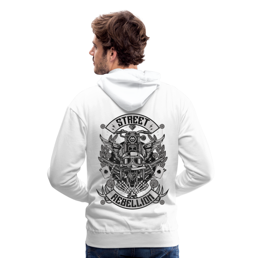 Street Rebellion Men’s Premium Hoodie - white