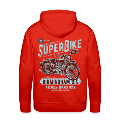 Super Bike Motorcycle Men’s Premium Hoodie - red