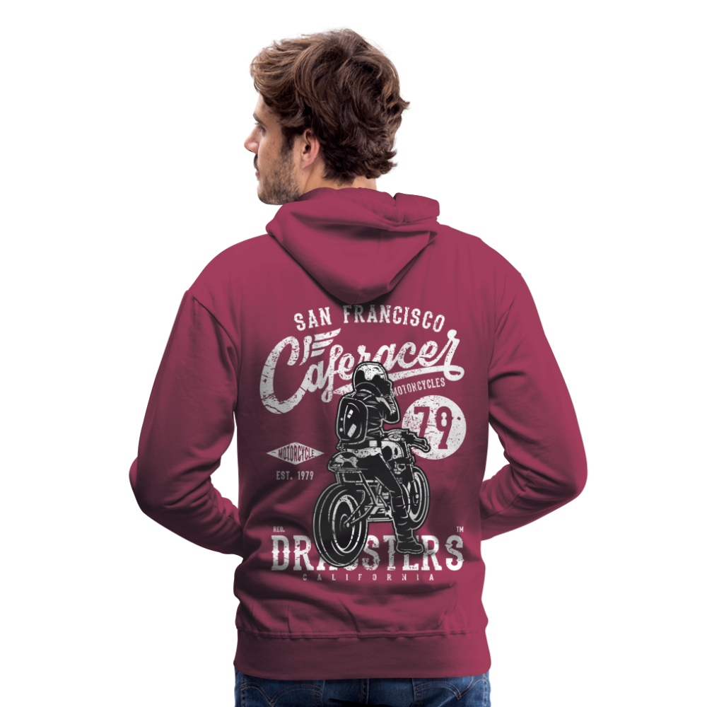 Motorcycle San Francisco Caferacer Men’s Premium Hoodie - bordeaux