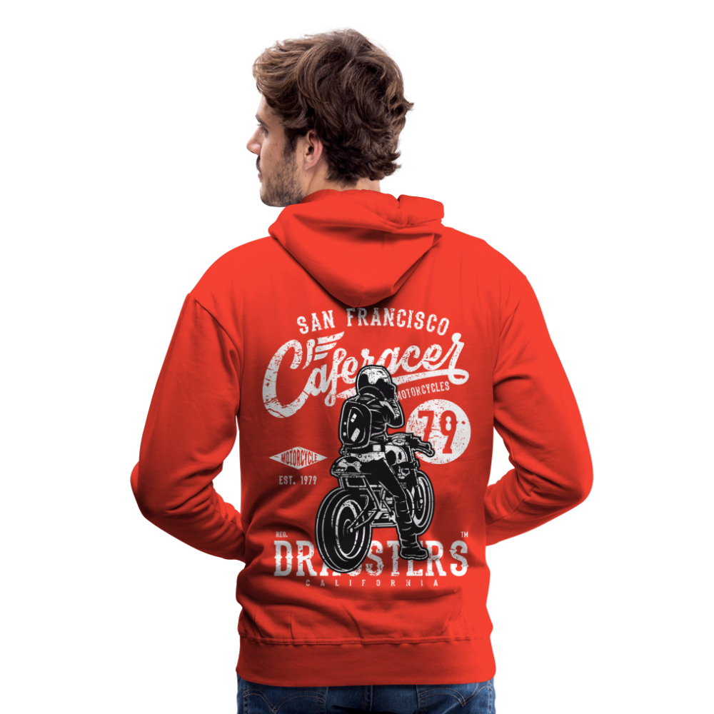 Motorcycle San Francisco Caferacer Men’s Premium Hoodie - red