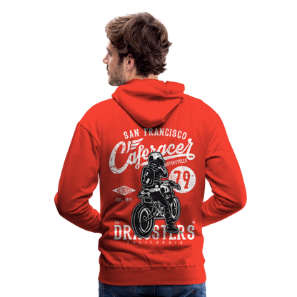 Motorcycle San Francisco Caferacer Men’s Premium Hoodie - red