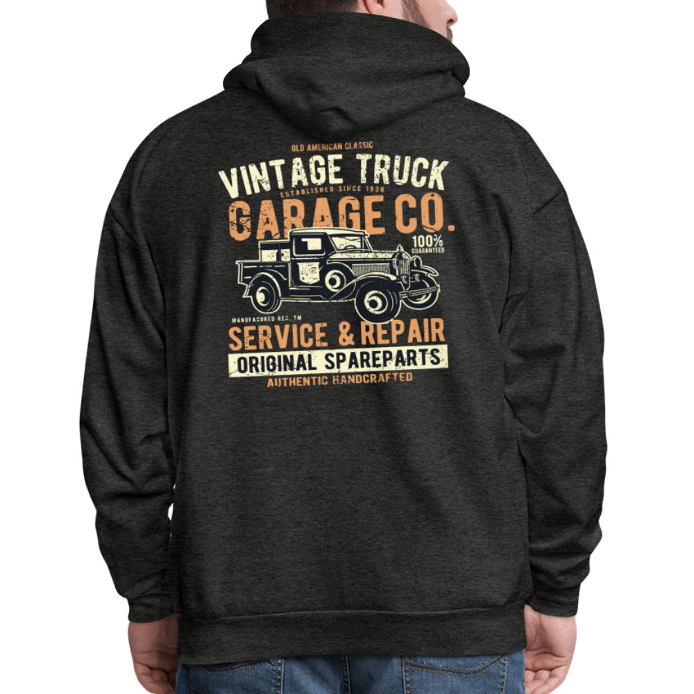 Vintage truck Cars Men's Hoodie - charcoal grey