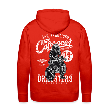 Motorcycle San Francisco Caferacer Men’s Premium Hoodie - red