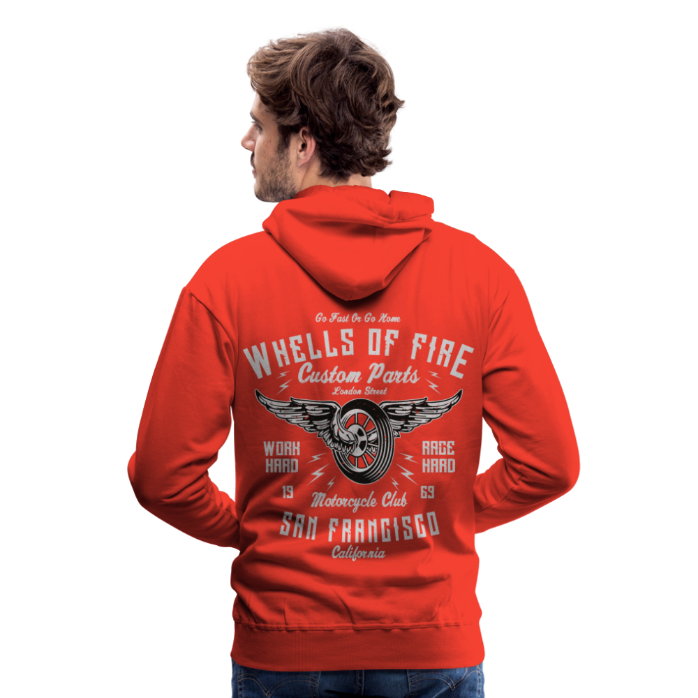 Wheels of fire Motorcycle Club Men’s Premium Hoodie - red