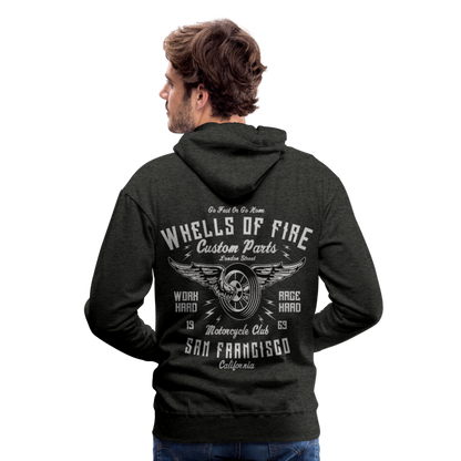 Wheels of fire Motorcycle Club Men’s Premium Hoodie - charcoal grey