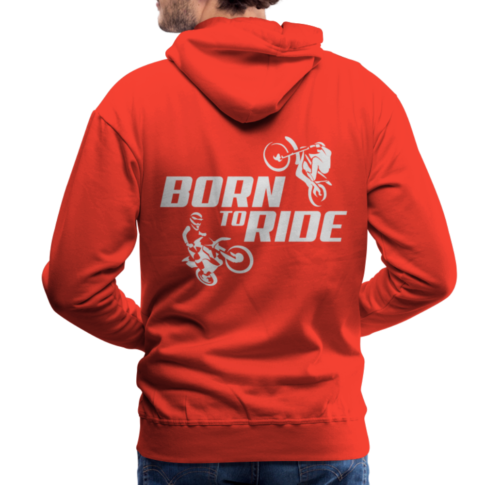 Born to Ride Motocross Men’s Premium Hoodie - red