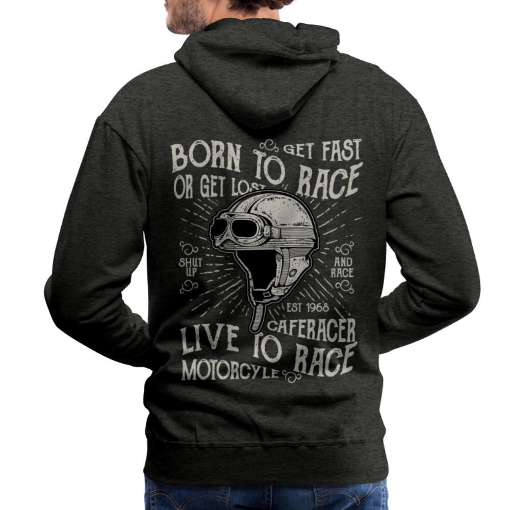 Born to Race Car's Men’s Premium Hoodie - charcoal grey