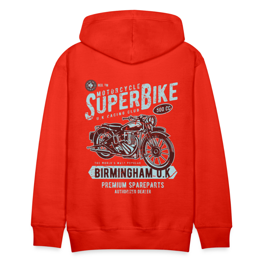 Super Bike Motorcycle Men’s Premium Hoodie - red