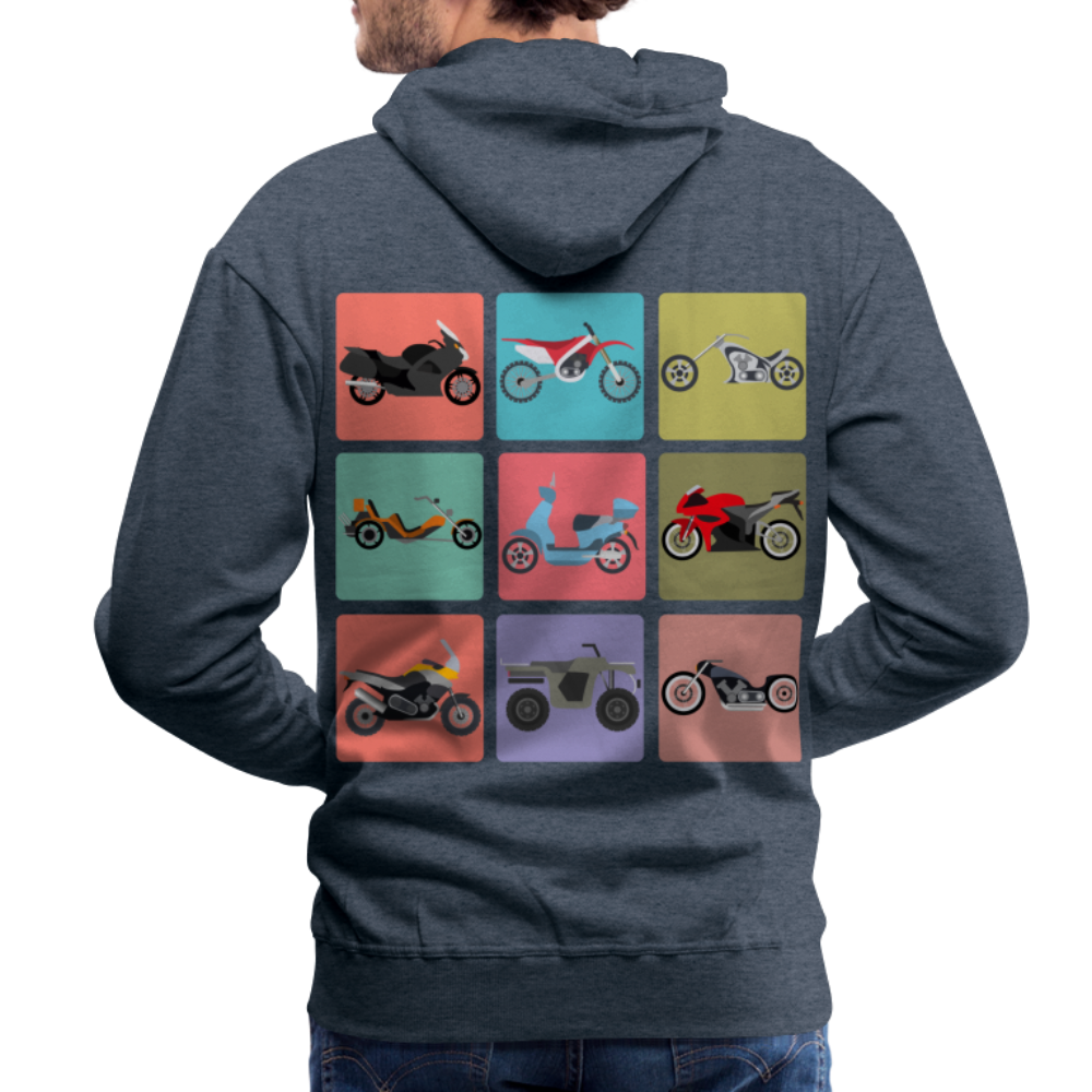 Motorcycles Men’s Premium Hoodie - heather denim