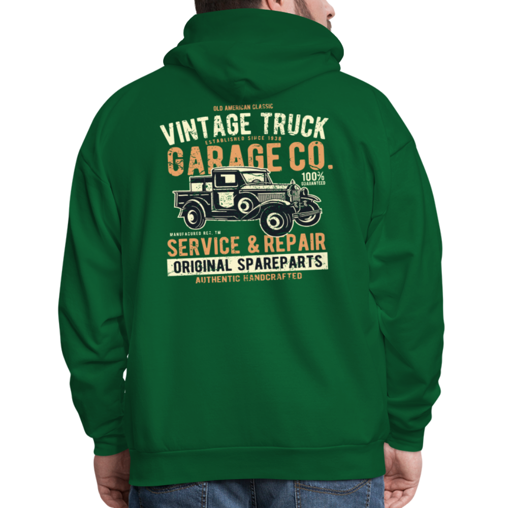 Vintage truck Cars Men's Hoodie - forest green