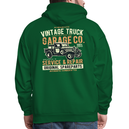 Vintage truck Cars Men's Hoodie - forest green