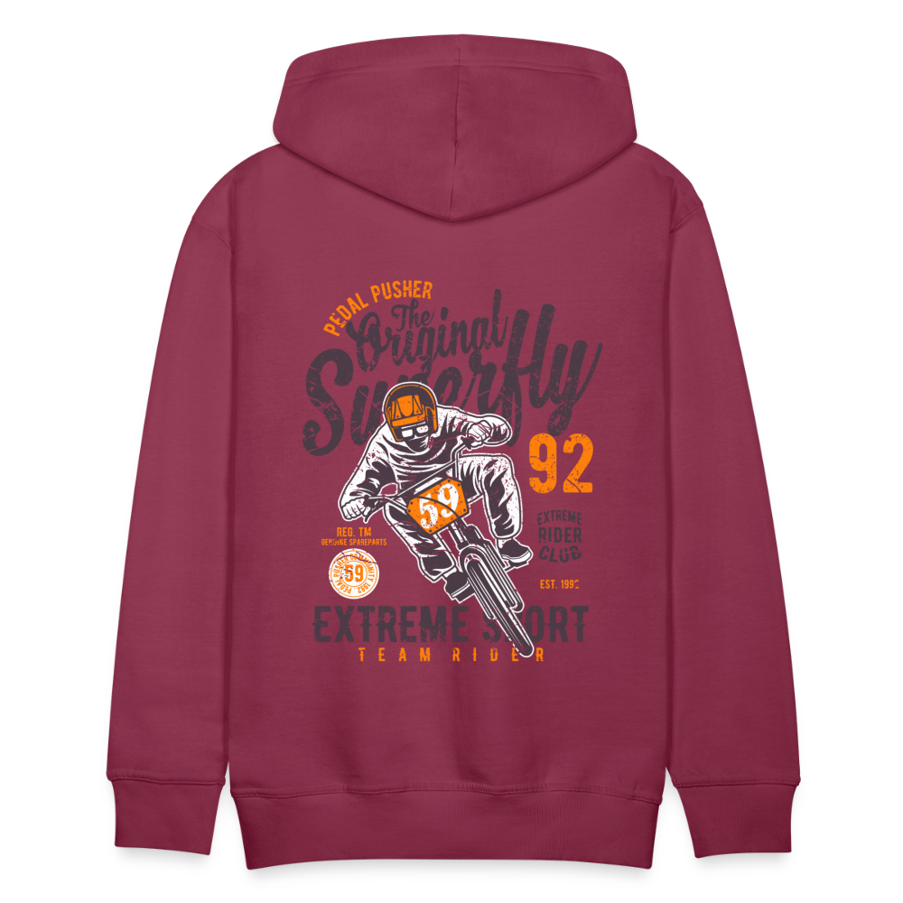 Pedal Pusher Extreme Sport Men’s Premium Hoodie - bordeaux