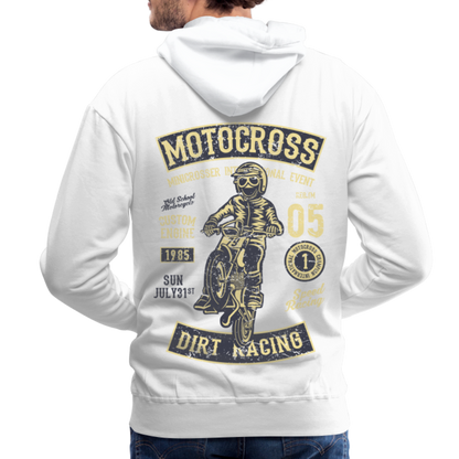 Motocross design Motorcycle Men’s Premium Hoodie - white