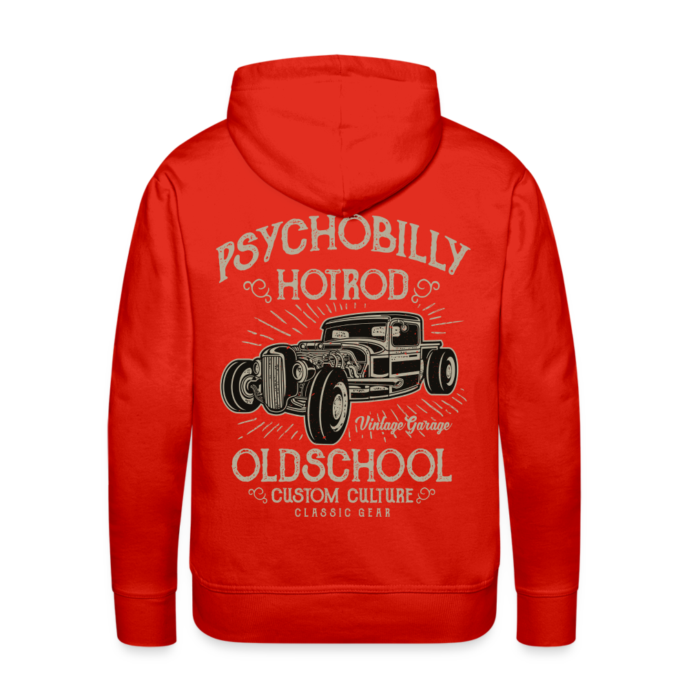 Psychobilly hotrod Men’s Premium Hoodie - red