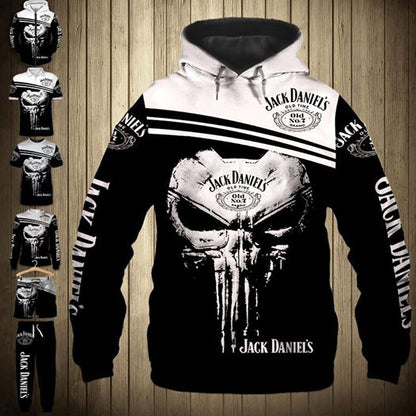 JD Unisex 3D Skull Hoodies 3D All Over Print V47